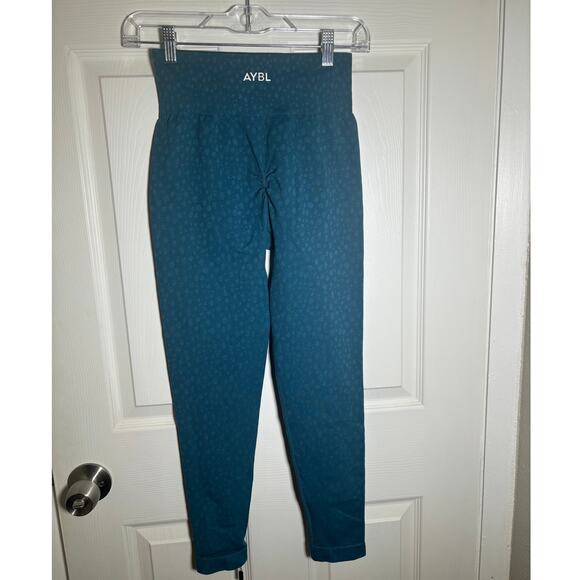 AYBL Speckle Seamless High Rise Leggings Teal size M NWT - Picture 6 of 8